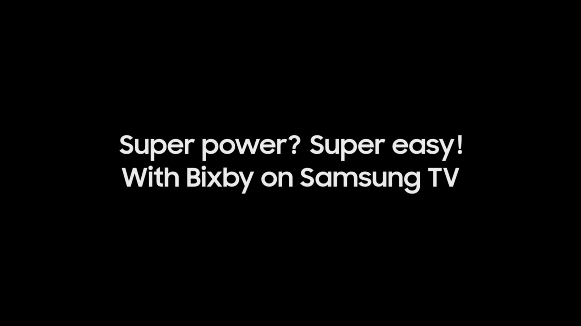 Samsung TV with Bixby